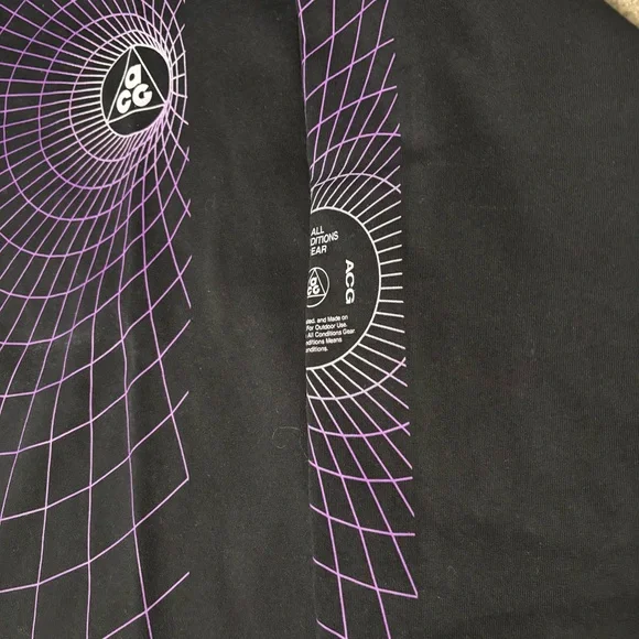 Black and Purple Men's ACG TShirt - Picture 4 of 5